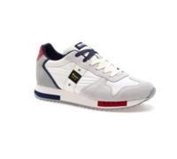 Blauer Sneakers Uomo Queens Tela Bicolore Bianco, 44