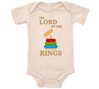 Blauer-Storch Body per bambini in diversi colori Lord Of The Rings Signore degli Anelli con scritta per nascita o compleanno per bambini a maniche corte cotone biologico, naturale, 3-6 Mesi