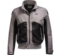 Blauer Thor Air Giacca tessile perforata per moto, grigio/nero, Taglia L