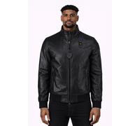 BLAUER UOMO Giubbino GIACCA CONISTON PELLE LEATHER 2026 BOMBER NERO BLACK 02441