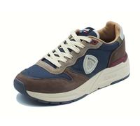Blauer USA F5RAY02 Navy Dark Brown Sneakers Sportive per Uomo in Pelle e Tessuto (Taglia 40)
