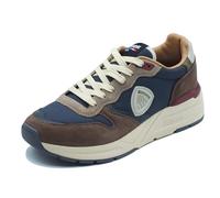 Blauer USA F5RAY02 Navy Dark Brown Sneakers Sportive per Uomo in Pelle e Tessuto (Taglia 43)