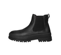 Blauer USA STIVALETTO UOMO NERO F4IUKA02/LEA PELLE INGRASSATA FONDO GOMMA ROCCIA INSERTO ELASTICO