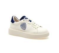 Blauer, VENUS01, Sneakers Platform, Moda Fashion Donna Pelle (Cream/Royal, Sistema Taglie Calzature EU, Adulto, Numero, Media, 38)