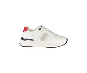 Blauer White Polyester Men's Sneaker - EU43/US10