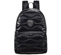 Blauer zaino piccolo nero trapuntato in nylon zainetto design onda F5WAVE03/SOF