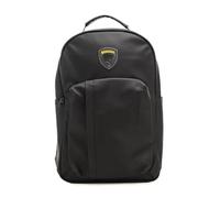 Blauer Zaino uomo S6DAHL01 Rubber Blu Navy Backpack zaino uomo Nero in tessuto gommato (Nero)