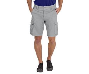 BlauerHafen Pantaloncini cargo da uomo da lavoro, 100% cotone, 6 tasche, chino, estivo, Work Safety Essential Half Pants All Waist 32-44, grigio chiaro, 44