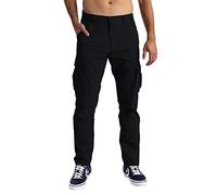 BlauerHafen - Pantaloni cargo da uomo in tessuto elasticizzato, classici, per ufficio, casual, da lavoro, con vita regolabile. Disponibili in vari colori. Cotone. Taglio rilassato. Pantaloni cargo da