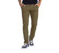 BlauerHafen Pantaloni chino da uomo, casual, in cotone, per il tempo libero, elasticizzati, per attività all'aria aperta, da uomo, casual, elasticizzati, in stile chino, cachi, 38W x 32L