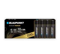 BLAUPUNKT AA batterie alcaline PREMIUM, confezione da 10, per controller per videogiochi e giocattoli, LR6BPR/10CB