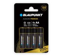 BLAUPUNKT AA batterie alcaline PREMIUM, confezione da 4, per controller per videogiochi e giocattoli, LR6BPR/4CP