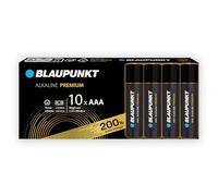 BLAUPUNKT AAA batterie alcaline PREMIUM, confezione da 10, per controller per videogiochi e giocattoli, LR03BPR/10CB