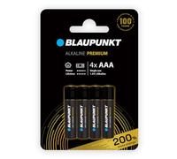 BLAUPUNKT AAA batterie alcaline PREMIUM, confezione da 4, per controller per videogiochi e giocattoli, LR03BPR/4CP