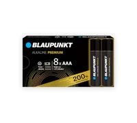 BLAUPUNKT AAA batterie alcaline PREMIUM, confezione da 8, per controller per videogiochi e giocattoli, LR03BPR/8CB