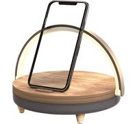 Blaupunkt Altoparlante Bluetooth Con Luce LED E Caricatore Wireless In Legno
