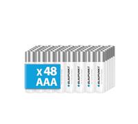 BLAUPUNKT Batterie alcaline AAA Confezione da 48, per orologi da parete e telecomandi TV, LR03BPO/48