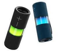 BLAUPUNKT Cassa Bluetooth Potente Portatile Nera con Batteria Integrata, Vivavoce, USB, Lettore Schede SD e Luci LED d’Ambiente