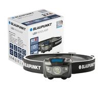 Blaupunkt Lampada frontale a LED, 100 lumen, torcia a mani libere, 5 modalità con luce rossa, resistente all'acqua IPX4, leggera 66 g, durata 20 ore, corsa, campeggio, fai da te e emergenza (3