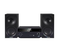 Blaupunkt MS30.02BT micro impianto stereo Bluetooth HDMI ARC | Ottico USB AUX Radio FM CD 150 W RMS Sveglia telecomando altoparlante basso Reflex (nero)