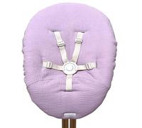 Blausberg Newborn - Set di rivestimento per seggiolone Nomi Stokke - mussola lilla - certificato Öko-Tex Standard 100