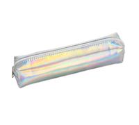 Blausky 1 astuccio portapenne, per adolescenti, con laser, 21 x 6 x 3 cm, bianco, bianco, 21x6x3cm