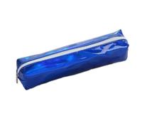 Blausky 1 astuccio portapenne, per adolescenti, con laser, 21 x 6 x 3 cm, bianco, Blu, 21x6x3cm