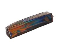 Blausky 1 astuccio portapenne, per adolescenti, con laser, 21 x 6 x 3 cm, bianco, Nero , 21x6x3cm