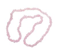 Blausky 1 bracciale con pietre preziose, 80 cm, colorato con perle naturali, in cristallo artificiale, per uomo e donna, rosa scuro