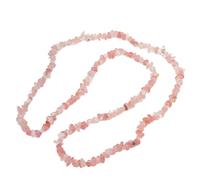 Blausky 1 bracciale con pietre preziose, 80 cm, colorato con perle naturali, in cristallo artificiale, per uomo e donna, rosso anguria