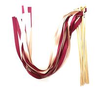 Blausky 10 bastoncini da parete da 30 cm, colorati in seta, con campanelle, per matrimoni, stelle filanti, romantiche, per compleanni, feste, feste, matrimoni, vinaccia