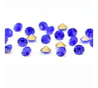 Blausky 1440 pezzi temperamatite posteriore cabochon diamante, strass sfaccettati, piccole perle di pietra sciolte per anello nail art fai da te, 2,3 mm