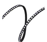 Blausky 3 mm x 1 m, cinturino in pelle piatto, con borchie in pelle, per il fai da te, per gioielli fai da te, collane e collane per animali domestici, cerchio A argento