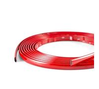 Blausky Modanatura decorativa cromata autoadesiva, con pellicola protettiva, universale, adatta per auto, carrozzeria, finestre, colore rosso, 8 mm x 5 m