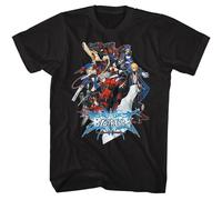 Blazblue - Calamity Trigger - Nero Anteriore Stampa Manica Corta Solido Adulti