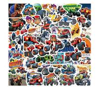 Blaze and the Monster - Set di 50 adesivi in vinile impermeabili per laptop, bambini, auto, moto, skateboard, bagagli, valigie, computer, graffiti Decal