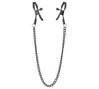 Pinze per Capezzoli Blaze Deluxe con Catena in Metallo (Nero)