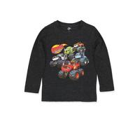 Blaze E Le Macchine Mostro Maglietta A Maniche Lunghe Per Bambini (4T, Grigio)