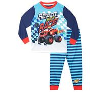 Blaze e le Mega Macchine Pigiama a Maniche Lunghe per Ragazzi Blaze Blu 2-3 Anni