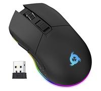 Blaze Mouse Gaming Wireless RGB Ricaricabile, Regolabile Fino a 10000 DPI | Sensore ad Alta Precisione con Batteria di Lunga Durata, Modalità e Cavo, Libertà Totale per Dominare il Gioco - Black