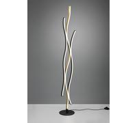 Piantana BLAZE led ondulata metallo 441210308ottone e nero