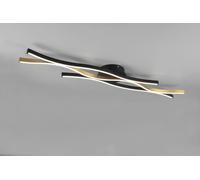 Plafoniera BLAZE 641210308 metallo ottone e nero