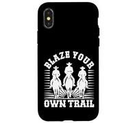 Blaze Your Own Trail - Cavalieri audaci per avventure divertenti Custodia per iPhone X/XS