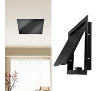 Blazea Sportello Ispezione Pannello Nero per Sportello di Accesso al Soffitto, Piastra di Copertura Quadrata in Metallo per Foro di Accesso, Sportello di Ispezione(15x15cm)