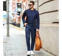 Blazer casual da uomo con collo a risvolto e singolo bottone, un blazer monocromatico con singolo bottone adatto per l'uso quotidiano, un best seller su INS, ideale per il pendolarismo quotidiano e le