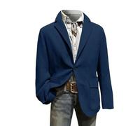 Blazer casual da uomo in velluto a coste vestibilità classica monopetto risvolto colletto giacche vintage slim fit tinta unita lavoro elegante blazer autunno inverno quotidiano leggero tempo libero