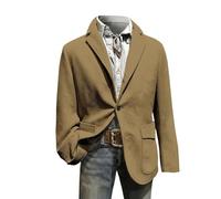 Blazer casual da uomo in velluto a coste vestibilità classica monopetto risvolto colletto giacche vintage slim fit tinta unita lavoro elegante blazer autunno inverno quotidiano leggero tempo libero