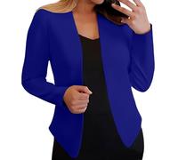 Blazer da donna per lavoro casual elastico autunno manica lunga petite blazer business lavoro completo giacche ufficio, Bu2, L