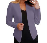 Blazer da donna per lavoro casual elastico autunno manica lunga petite blazer business lavoro completo giacche ufficio, B, S