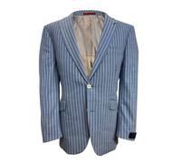Blazer Da Nautica Blu Giacca Henley Regatta Striscia Blu Striata Nozze A Revers